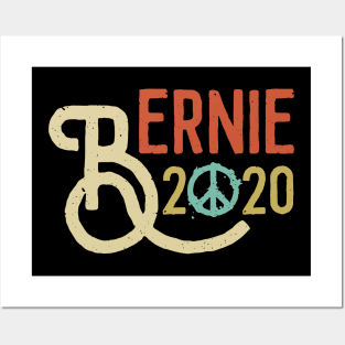 Vintage Bernie 2020 Peace Bernie Sanders Peace Symble Outfit Posters and Art